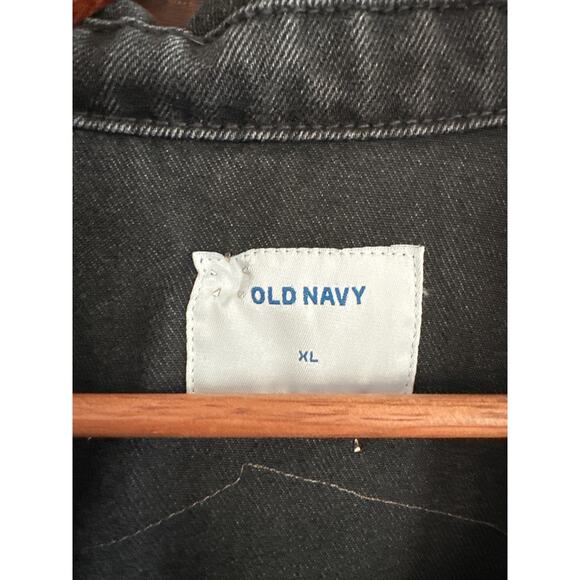 Custom Upcycled Black denim jacket with vintage Harley patchwork on the back - Picture 5 of 5